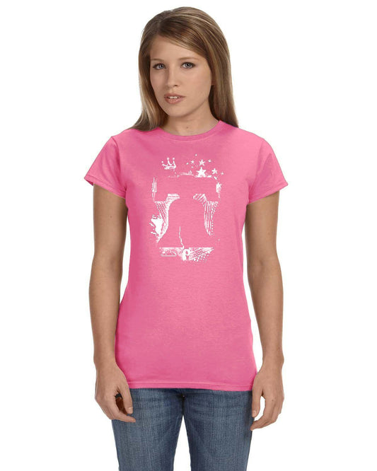 Ring The Bell White Gildan Ladies' Softstyle 7.5 oz./lin. yd. Fitted T-Shirt | G640L