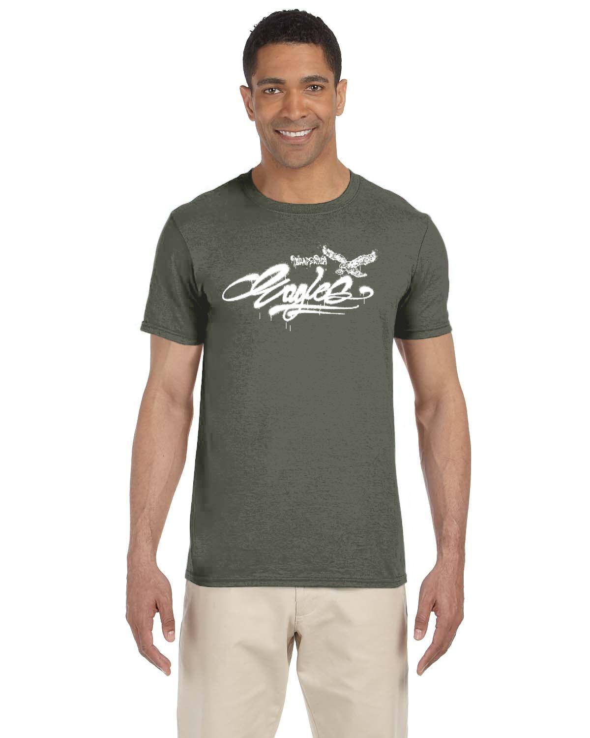Eagles Script Gildan Adult Softstyle 7.5 oz./lin. yd. T-Shirt | G640