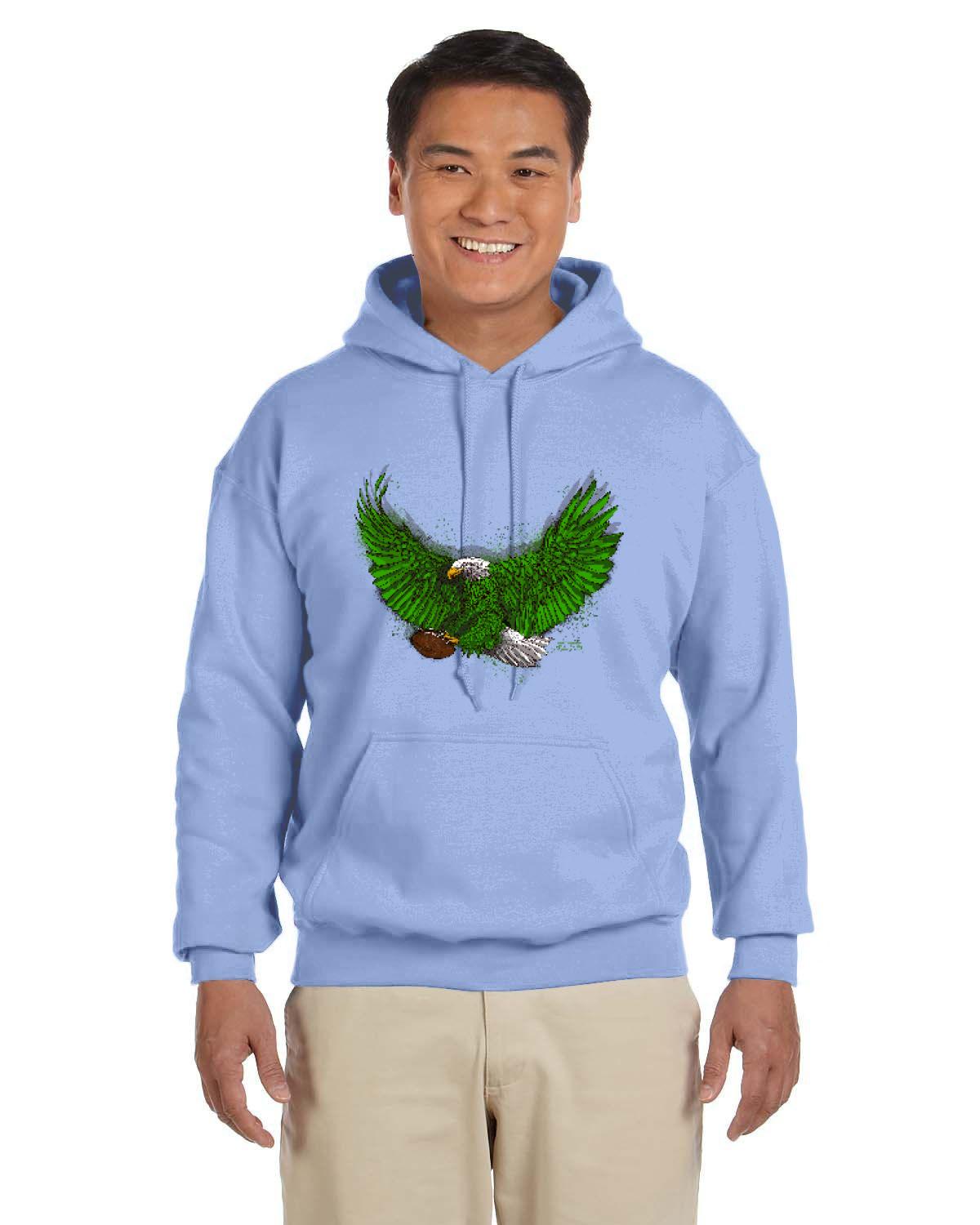 Fly Eagles Fly 2021 Gildan Adult Heavy Blend 13.3 oz./lin. yd., 50/50 Hood | G185