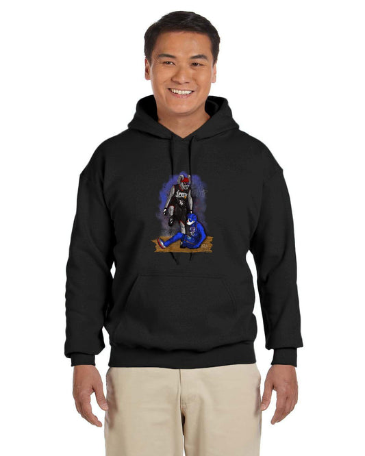 Hip Hop Step Over 76 Gildan Adult Heavy Blend 13.3 oz./lin. yd., 50/50 Hood | G185