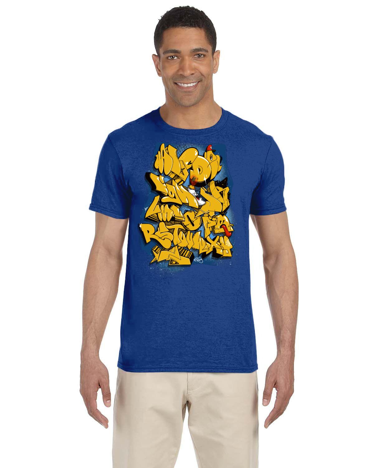 Funky Alphabet Gildan Adult Softstyle 7.5 oz./lin. yd. T-Shirt | G640