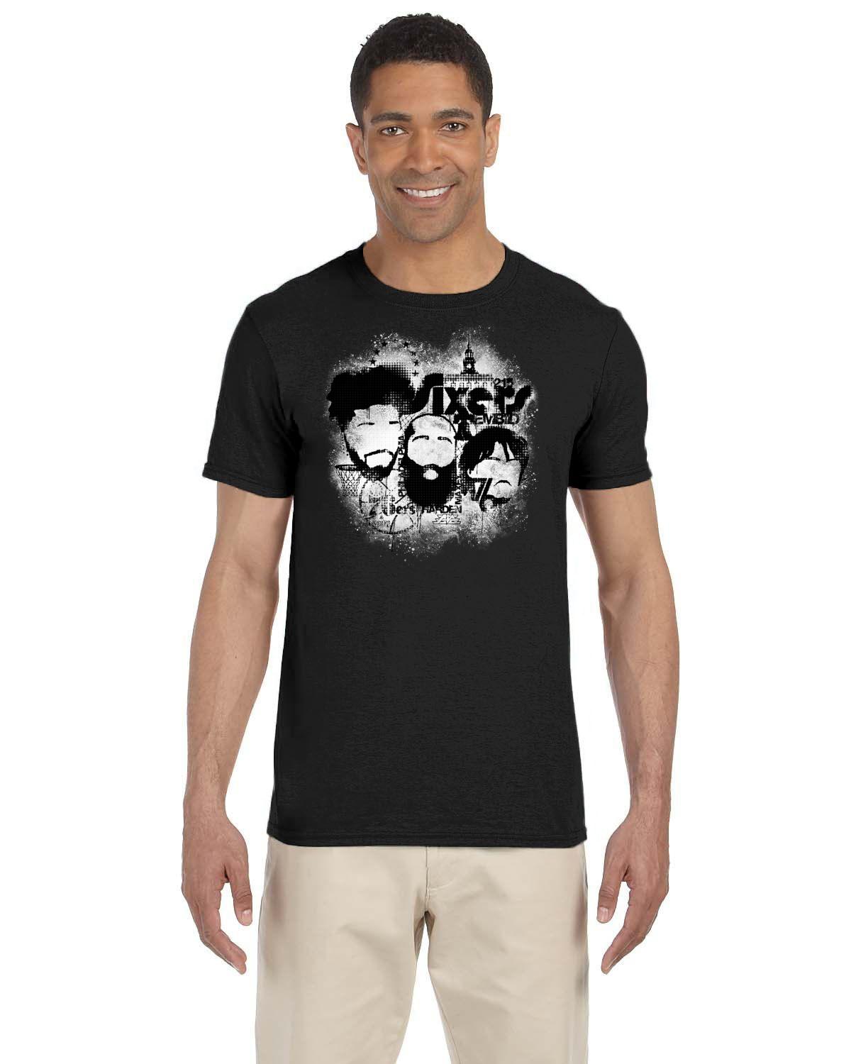 Sixers 3 Gildan Adult Softstyle 7.5 oz./lin. yd. T-Shirt | G640