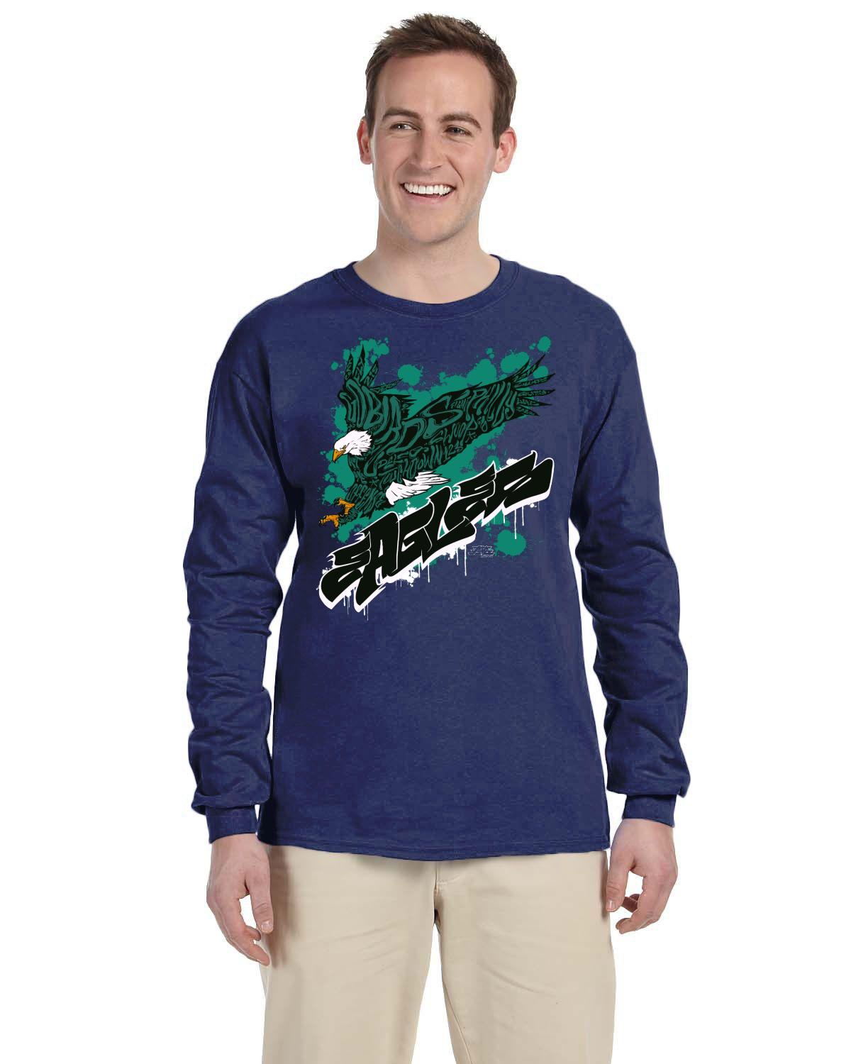 Eagles Fly 2022 Gildan Adult Ultra Cotton 10 oz./lin. yd. Long-Sleeve T-Shirt | G240