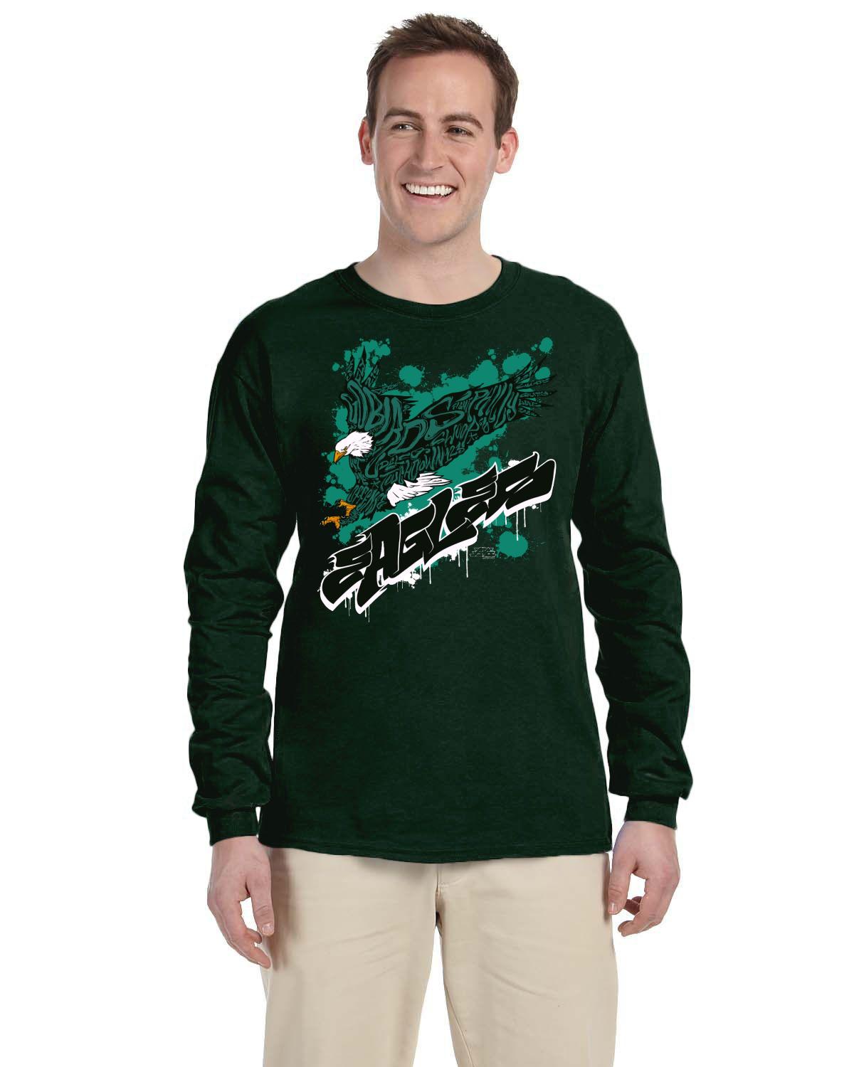 Eagles Fly 2022 Gildan Adult Ultra Cotton 10 oz./lin. yd. Long-Sleeve T-Shirt | G240