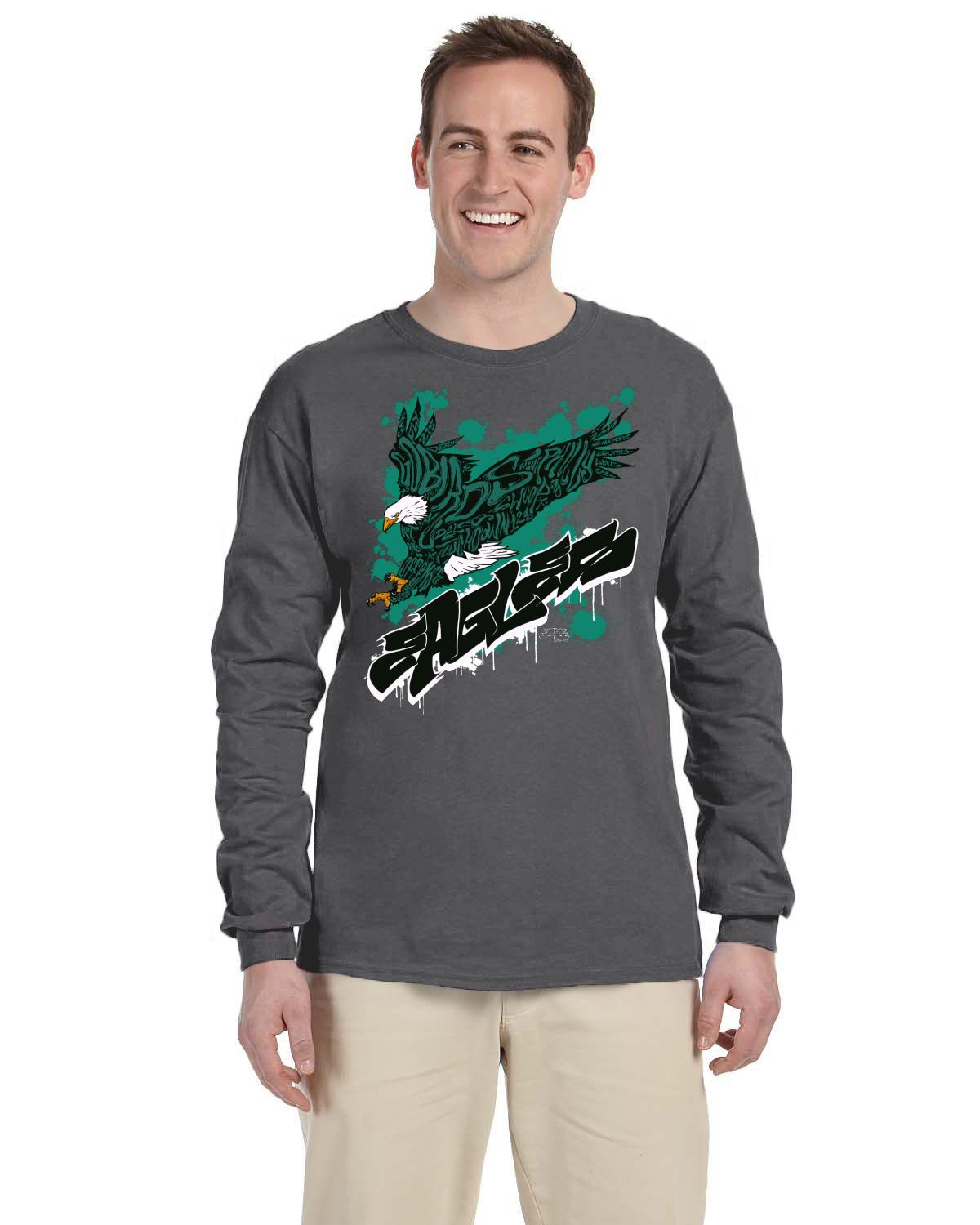 Eagles Fly 2022 Gildan Adult Ultra Cotton 10 oz./lin. yd. Long-Sleeve T-Shirt | G240