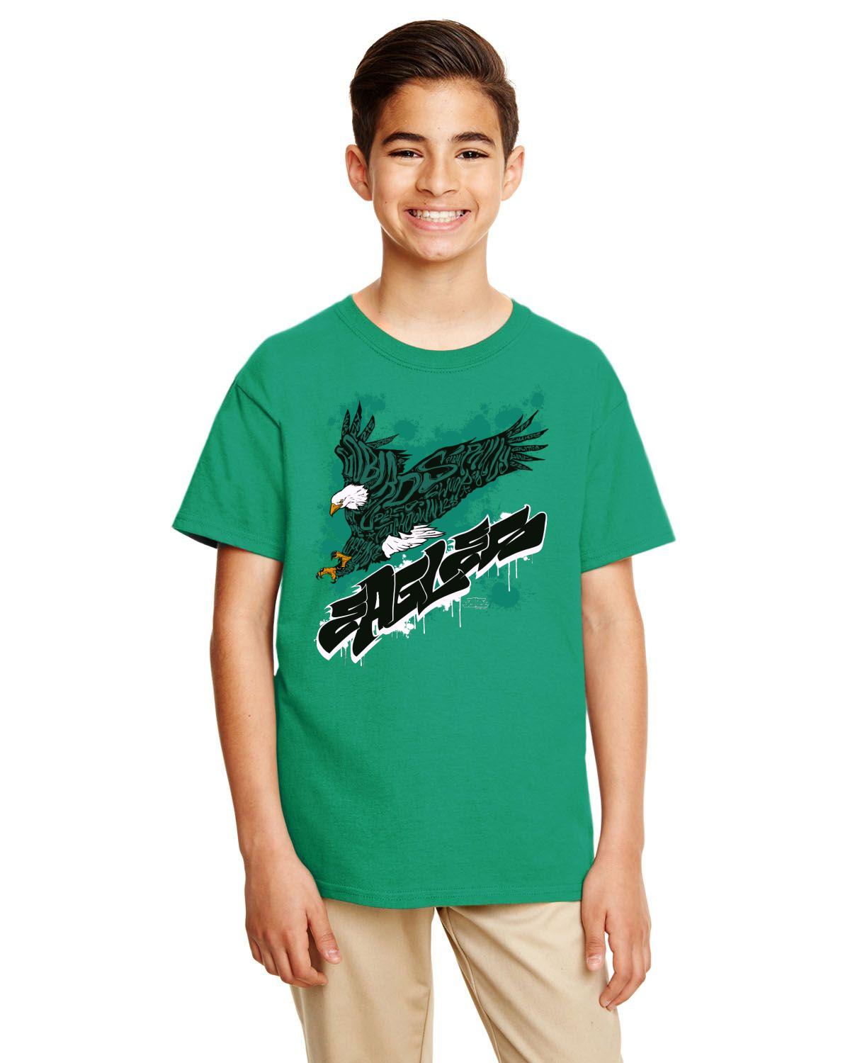 Eagles Fly 2022 Gildan Youth Softstyle 7.5 oz./lin. yd. T-Shirt | G645B