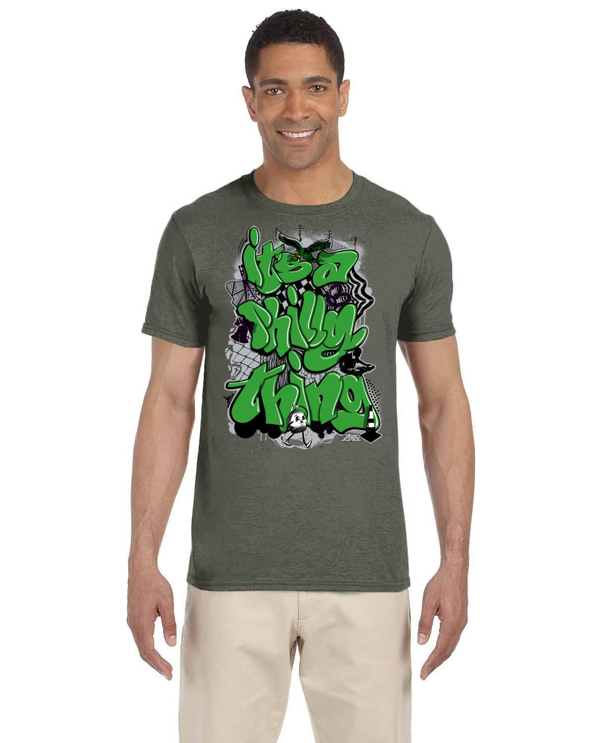 It's A Philly Thing Green Gildan Adult Softstyle 7.5 oz./lin. yd. T-Shirt | G640