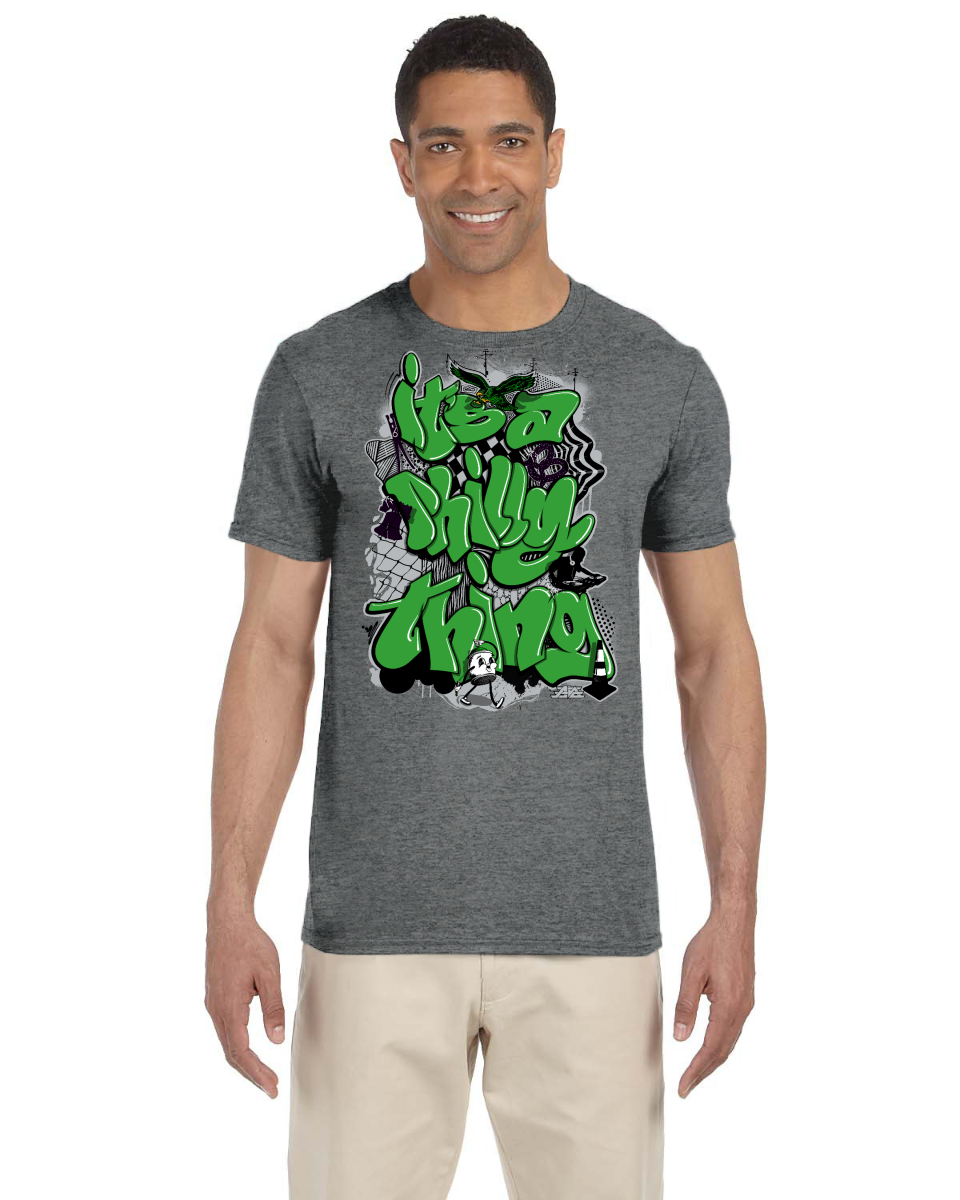 It's A Philly Thing Green Gildan Adult Softstyle 7.5 oz./lin. yd. T-Shirt | G640